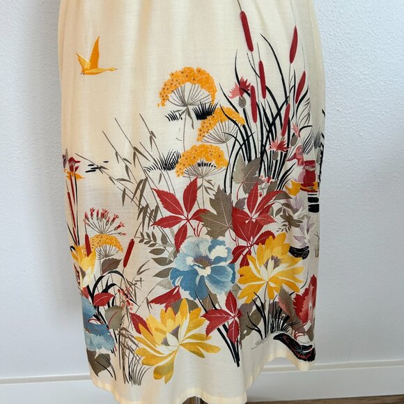Vtg Midi Duck Dress - Picture 11 of 16